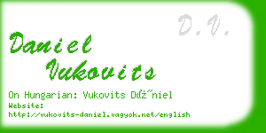 daniel vukovits business card